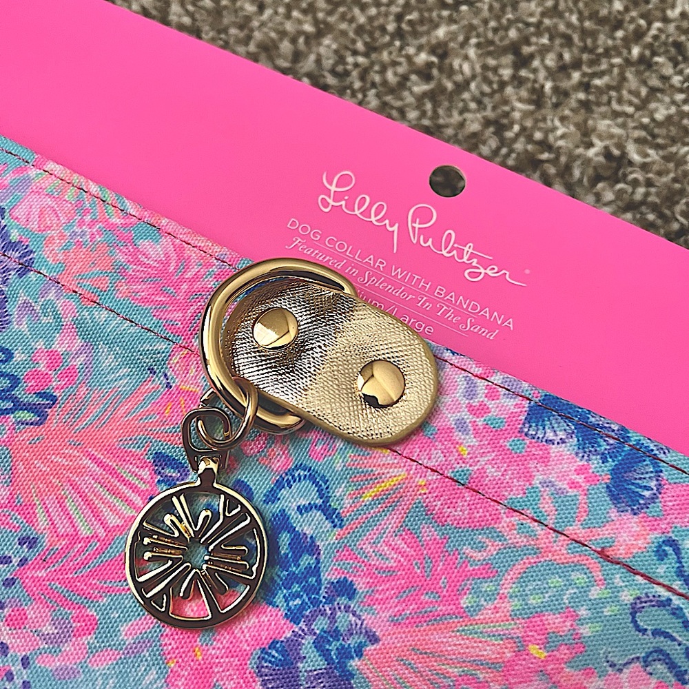 Lilly Pulitzer Dog Collar with Bandana